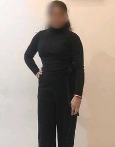 2tops# Black Turtleneck Top+ white top free