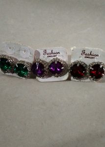 Combo of 5 Oxidized Silver Jhumka Earrings