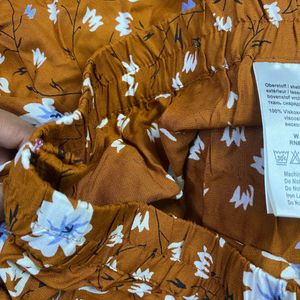 Floral Print Skirt