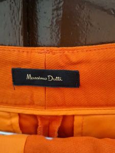 Bright Orange Flared Trousers