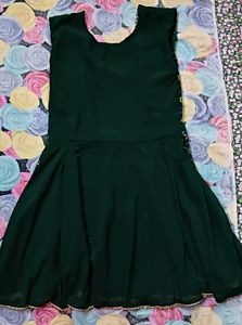 Elegant dark green ethnic set
