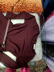 Burgundy skater Dress