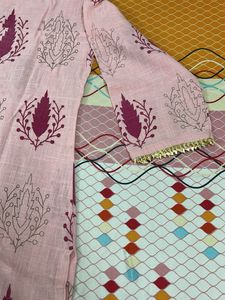 Pink Printed Kurta and Pant Set