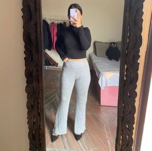 Comfy Knit Flare Pants