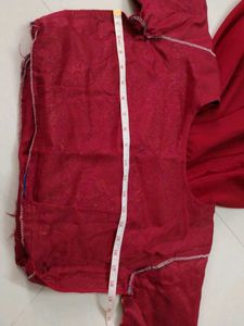 Red Anarkali Gown