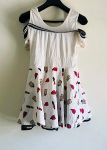 Fun Print Cute Mini' Dress