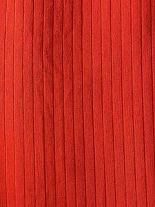 Red Ribbed Strapless Dress