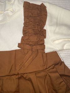 Cute Brown Jumper Dress