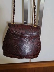 Vintage Embossed Small Shoulder Bag