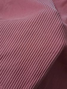 Ribbed Pink Cropped T-Shirt
