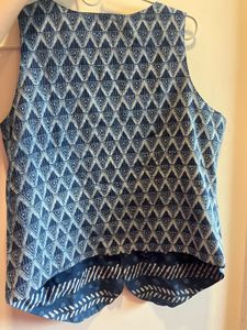 REVERSIBLE Bohemian Blue Sleeveles Vest