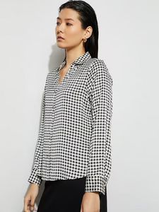 Classic Black &amp; White Printed Shirt
