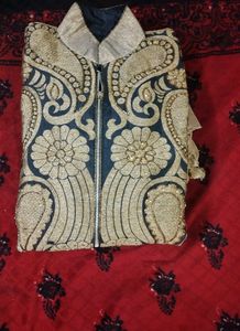 Sharara With Long Kurta Front Side Zip And Dupatta