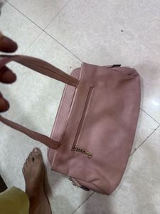 Chic Dusty Rose Shoulder Bag