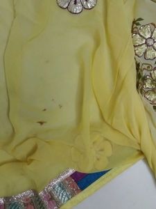 PURE YELLOW SAREE