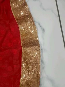 Stunning Red &amp; Gold Lehenga Choli