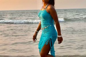 Sparkling Blue Cocktail Dress