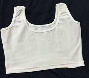 White Crop Top