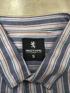Red Tape Striped Casual Shirt