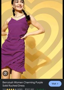 Purple Ruched Spaghetti  bodycon Dress 💜
