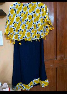 Maxy Style Long Blue Top