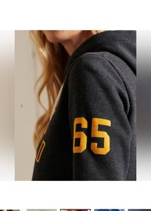 SUPERDRYT&amp;F Typographic Print Hoodie