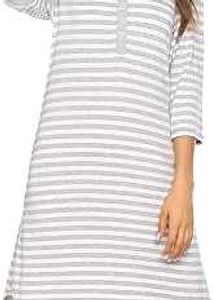 M&amp;S Striped Henley Tunic Top