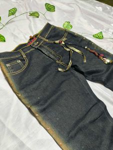 Sparkly Flared Jeans