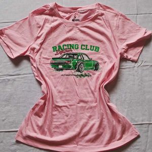 Pink Racing Club Graphic T-Shirt