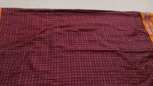 Maroon Saree with Golden Border