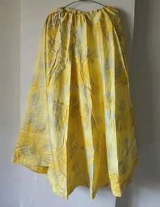 Yellow Printed Flare Ghaghra 😍