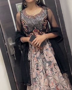 Elegant Printed Lehenga with Embellished Choli