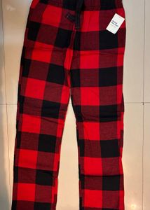 Red & Black Plaid Pajama Pants