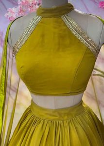 Elegant Mustard Yellow Lehenga Choli