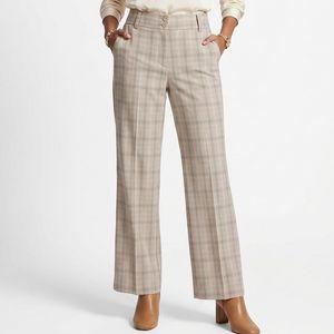 Chic Plaid Wide Leg Pants