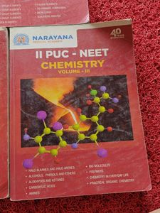 Narayana NEET Chemistry Textbooks Vol I, II, III
