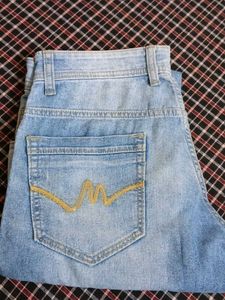 Light Wash Straight Leg Jeans