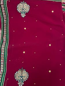 pink beautiful saree