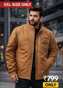 Stylish Tan Men's Casual Jacket | L, XL, XXL