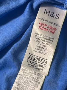Marks &amp; Spencer Blue Long Sleeve Top