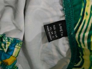 SHEIN Green  Mini Skirt for swim