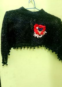 Designer Poncho For Girls