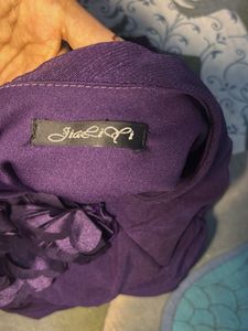 Purple One-Shoulder Ruched Dress