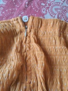 Smocked Mini Skirt