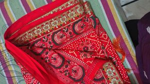 orange stylish saare