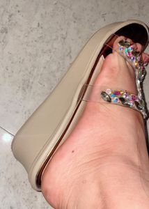 Sparkly Embellished Platform Sandals