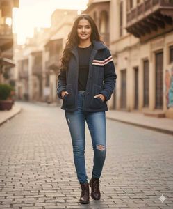 Striped Fleece Jacket