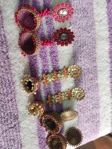 Beautiful Jhumka Earrings set of three