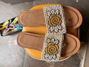 Handcrafted Beadwork Sliders for women