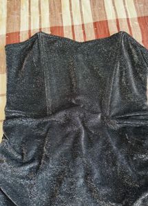 Savana Sparkly Ruched Mini Dress
